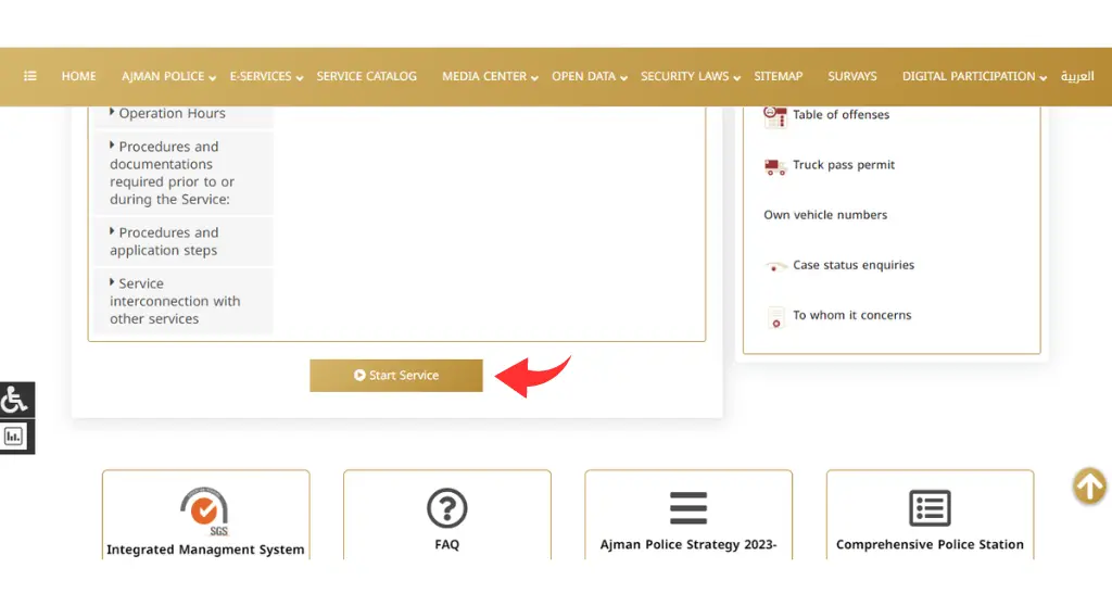 click on the Start Service button.