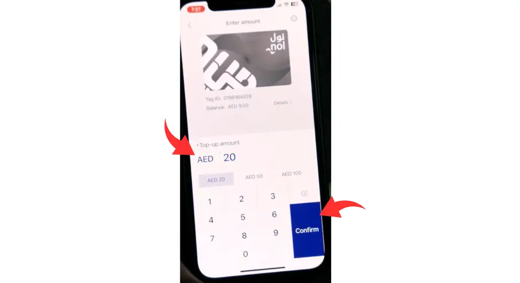 Enter the amount you wish to recharge and click “Pay.”