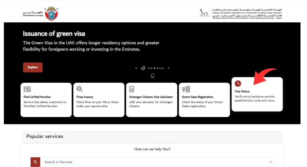 Check Dubai Visa Status & Validity by File Number 