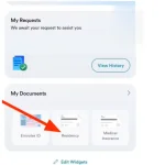 click on the “My Documents” option. in Tamm App