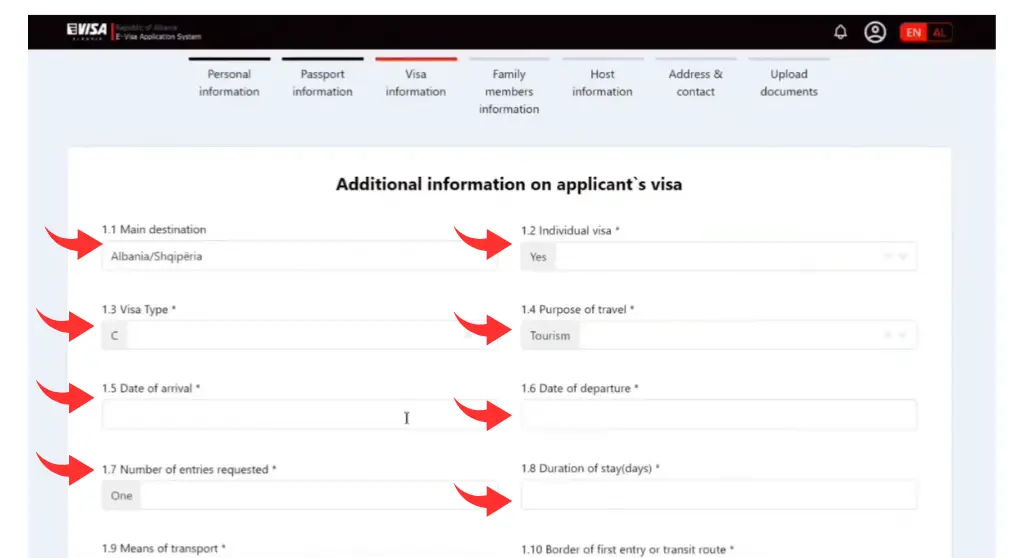 4 enter your travel details