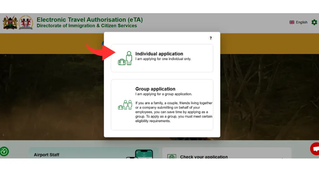 2 Individual Application or Group Application for Kenya Visa