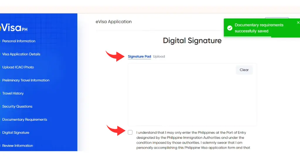 9 Digital Signature and Terms Acceptance